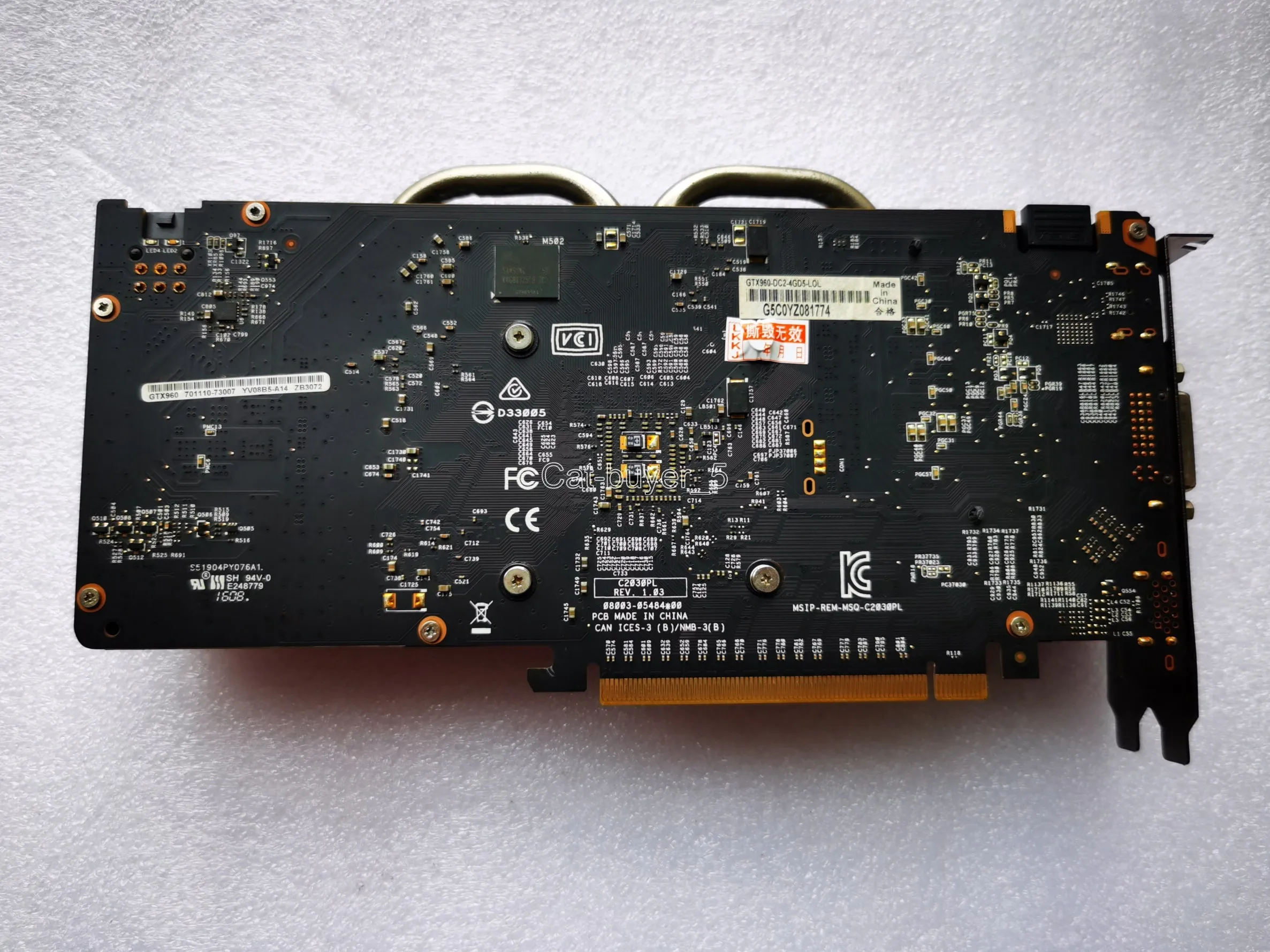 Kartu Video ASUS NVIDIA GeForce GTX960 4GB DDR5 DP/DVI/HDMI Pci-express