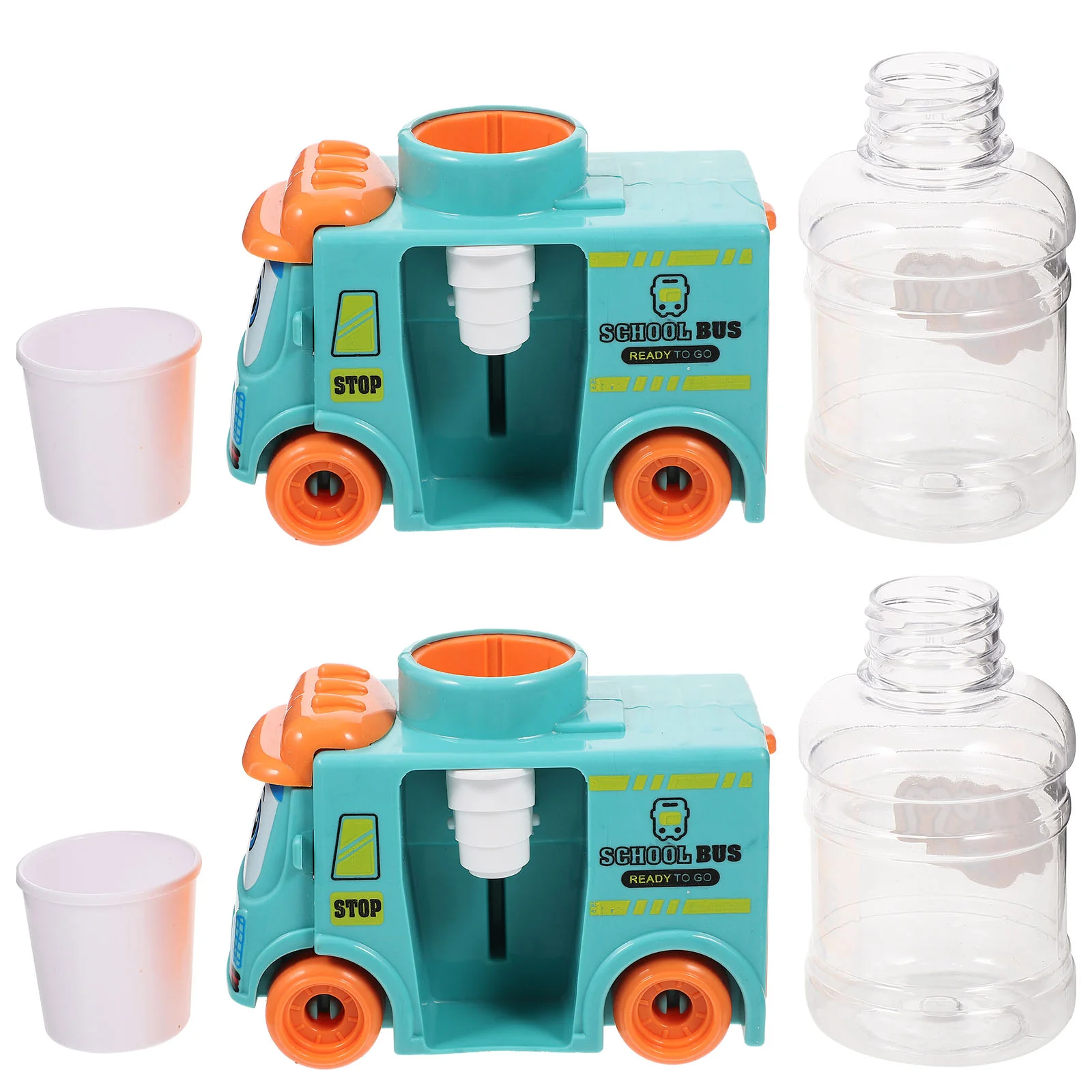 

2 Pcs Mini Water Dispenser Toy for Kids Plastic Kitchen Appliance Puzzle Fountain Cooler Baby Drinking Model Tiny Working
