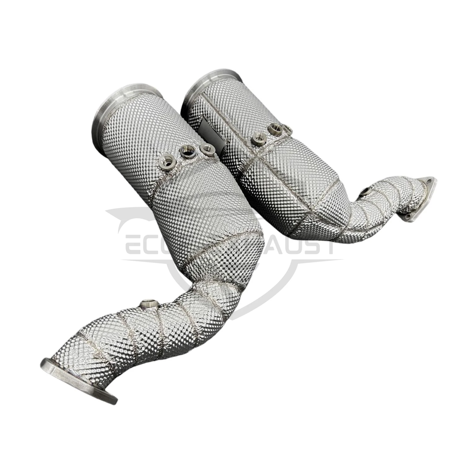 

Sports Downpipe With Heat Shield For Audi SQ7 SQ8 RSQ8 4.0T Aggressive Exhaust Sound High Flow Performance Upgrade