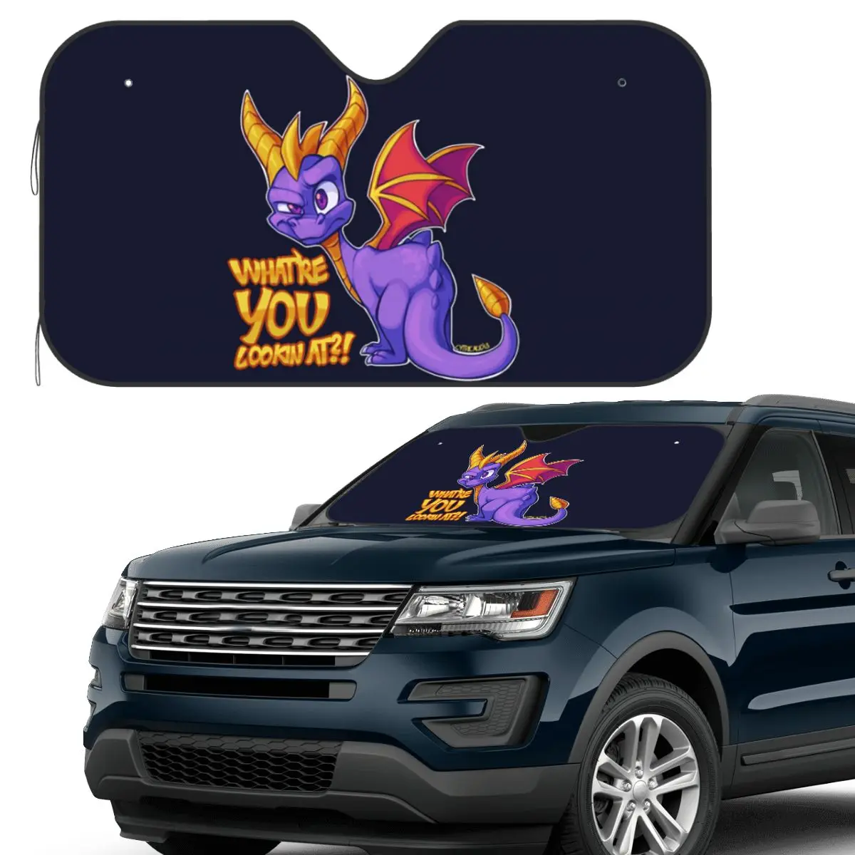 

Spyro Pattern (2) Солнцезащитный козырек на лобовое стекло автомобиля, переднее лобовое стекло, солнцезащитный козырек, аксессуары, чехлы