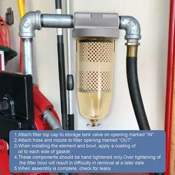 B10-AL montaż Separator wody/paliwa filtr zbiornika paliwa z elementami PF10 profesjonalne filtry do łatwej raty
