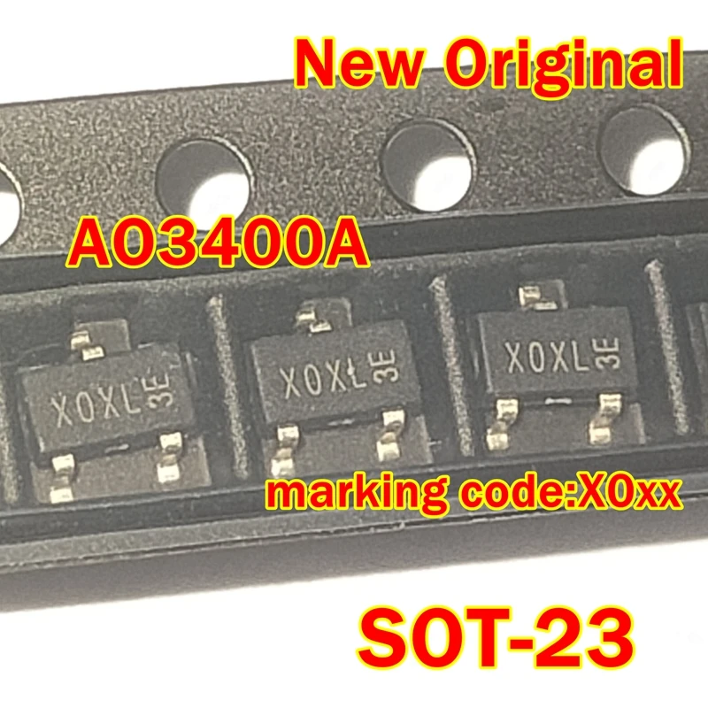 

10pcs to 1000pcs AO3400A SOT-23 New Original marking code:X0xx 30V N-Channel MOSFET
