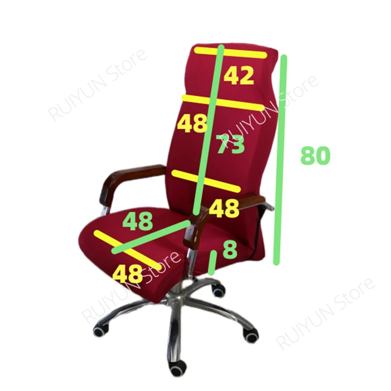 Fleece Elastic Seat Cover for Computer Chair Armchair Slipcover Seat Case Stretch Computer Office Chair Cover Housse De Chaise