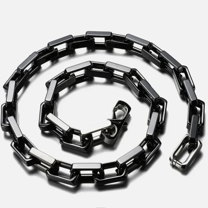 

Ceramics Bamboo Necklaces Bracelets for Men Women Waterproof Square Rhombus Chain Accessories