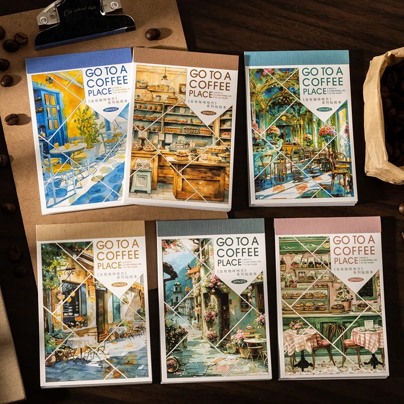 

6 упаковок/лот, серия «Иди в кофейное место», милая милая декоративная наклейка в стиле ретро
