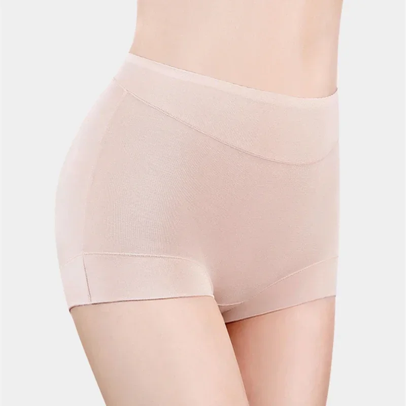 Women\'s Panties Underwear High-Rise Pure Cotton Solid Color Lingerie for Ladies Plus Size 4XL Boxer Shorts Sexy Underwear 2025