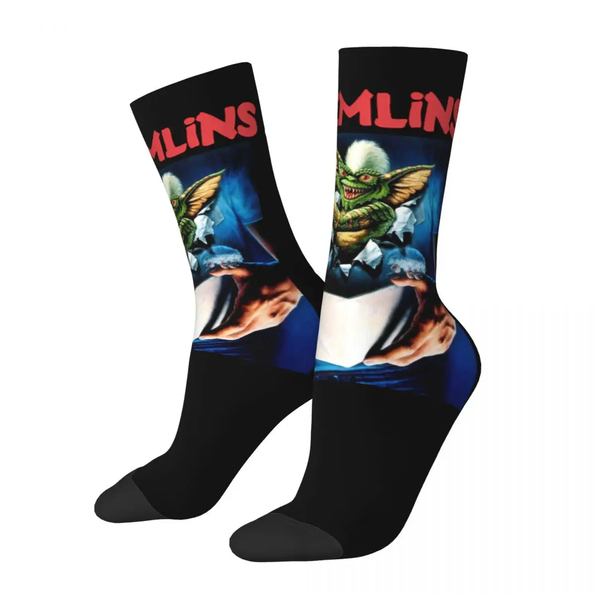 Gremlins 80s Horror Movie Socks Men Women Gizmo Monster Gremlin Socks Spring Summer Autumn Winter Middle Tube Stockings Gifts