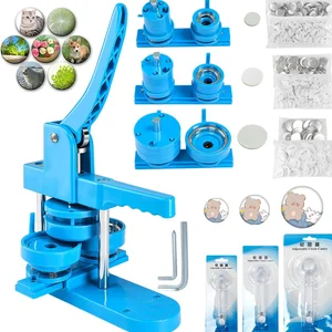 مجموعة آلة صانع زر الشارة ، أجزاء الأزرار ، 3 قوالب ، 3 قاطع دائري ، DIY ، صنع الصحافة ، 25 مم ، 32 مم ، 58 مم ، 300 قطعة أفضل 6 آلات صنع غطاء المبيعات - No6