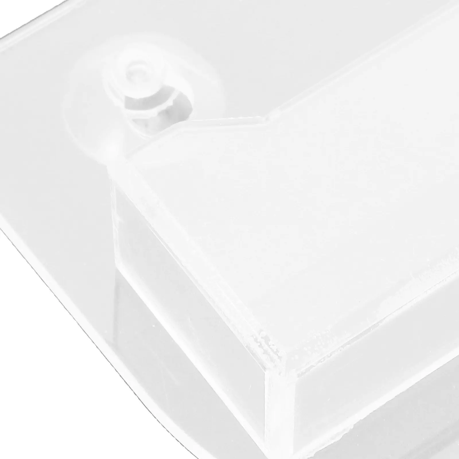 Wall Mounted Acrylic Business Card Holder Suction Cup No Drill Installation Clear Card Display Organizer Rack Flyer Holder