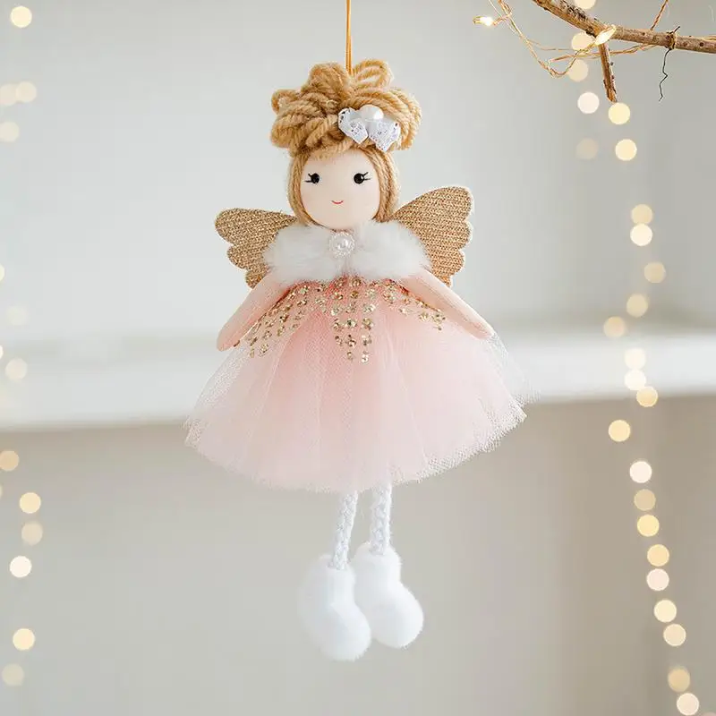 Christmas Tree Angel Doll Pendant 2024 Navidad Kerst Natal Noel Xmas Tree Ornaments For Christmas Tree Living Room