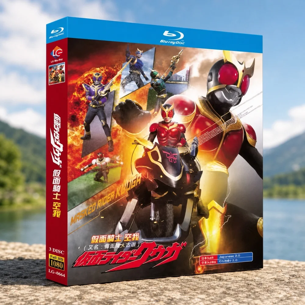 Kamen Rider Kuuga Blu-ray Box Set High Definition 3-Disc Japanese Cantonese Mandarin Audio