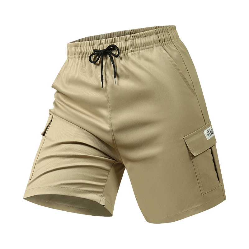 

[США Размер] Лето 2025 года, новые мужские повседневные бермуды-карго, пляжные однотонные шорты, спортивные мужские брюки для бега, большие размеры