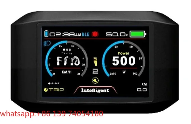 New Electric Bicycle 750C TFT 72v Waterproof Speedometer Display For  SVMC-APT Controller