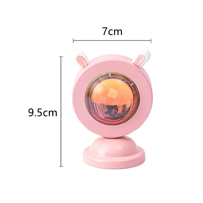 Sunset Projector Night Light USB LED Rainbow Projection Lamp Sunset Light LED Ambient Light Room Nightlight Decoration Lighting