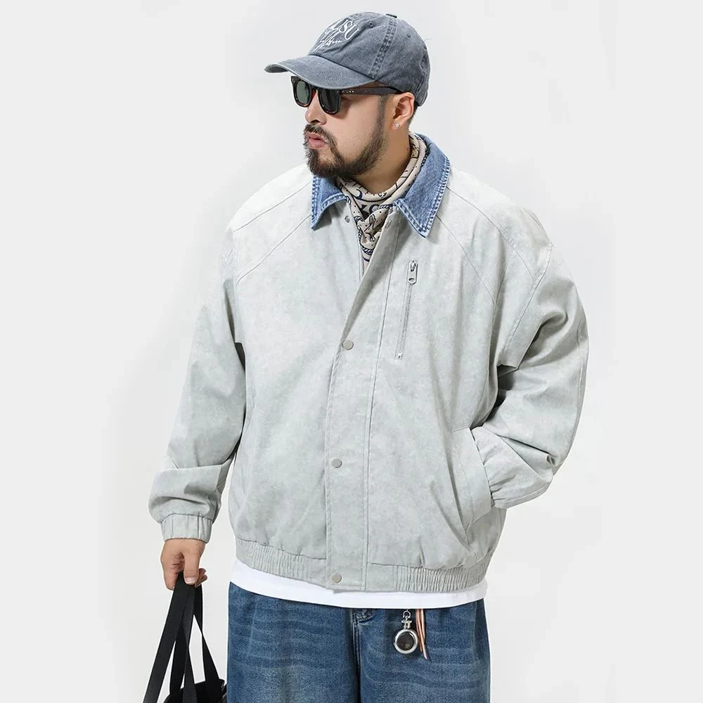 

Autumn Oversize Bomber Jacket Men Women Streetwear Fashion Loose Casual Plus Size Short Cargo Jacket Couple Coat Outerwear