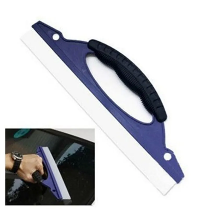 Flexible Soft Silicone Wiper Car Window Cleaning Glass Scraper Silicone Handy Squeegee Car Blade Clean Scraping Film Scraper