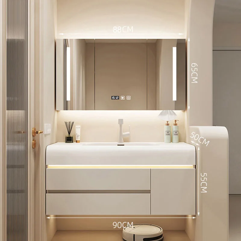 Gabinete de Baño Universal Creativo, Mueble de Baño de Diseño para Dormitorio, Gabinete Vintage, Organizador Moderno, Mueble de Moda
