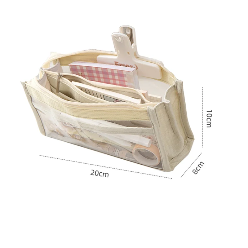 

Efficient 6-Layer Large-Capacity Pencil Bag Simple Japanese Stationery Bag