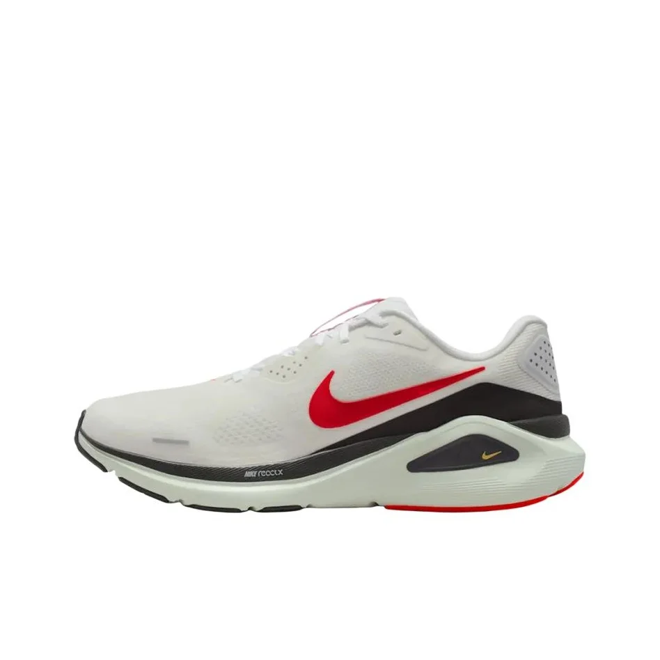 Nike Zoom Structure 26 Running Shoes Men's White Black Red HJ1102-106