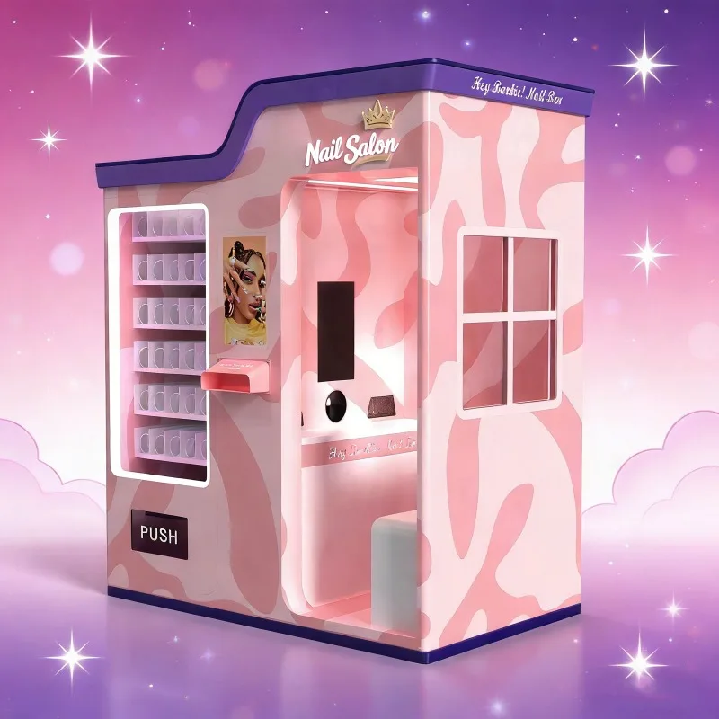 Automatic Nail Art Machine Customizable Smart Nail Printing and Polish Vending Machine