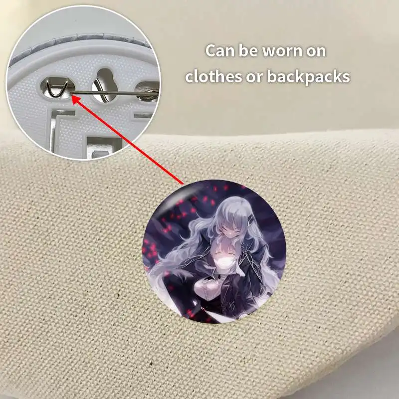 أنجيلا لوبوتومي شركة لعبة أنيمي شخصية شارة بروش مرساة الأجهزة الطرفية PinFashion علامة الصدر قلادة الموضة حلية