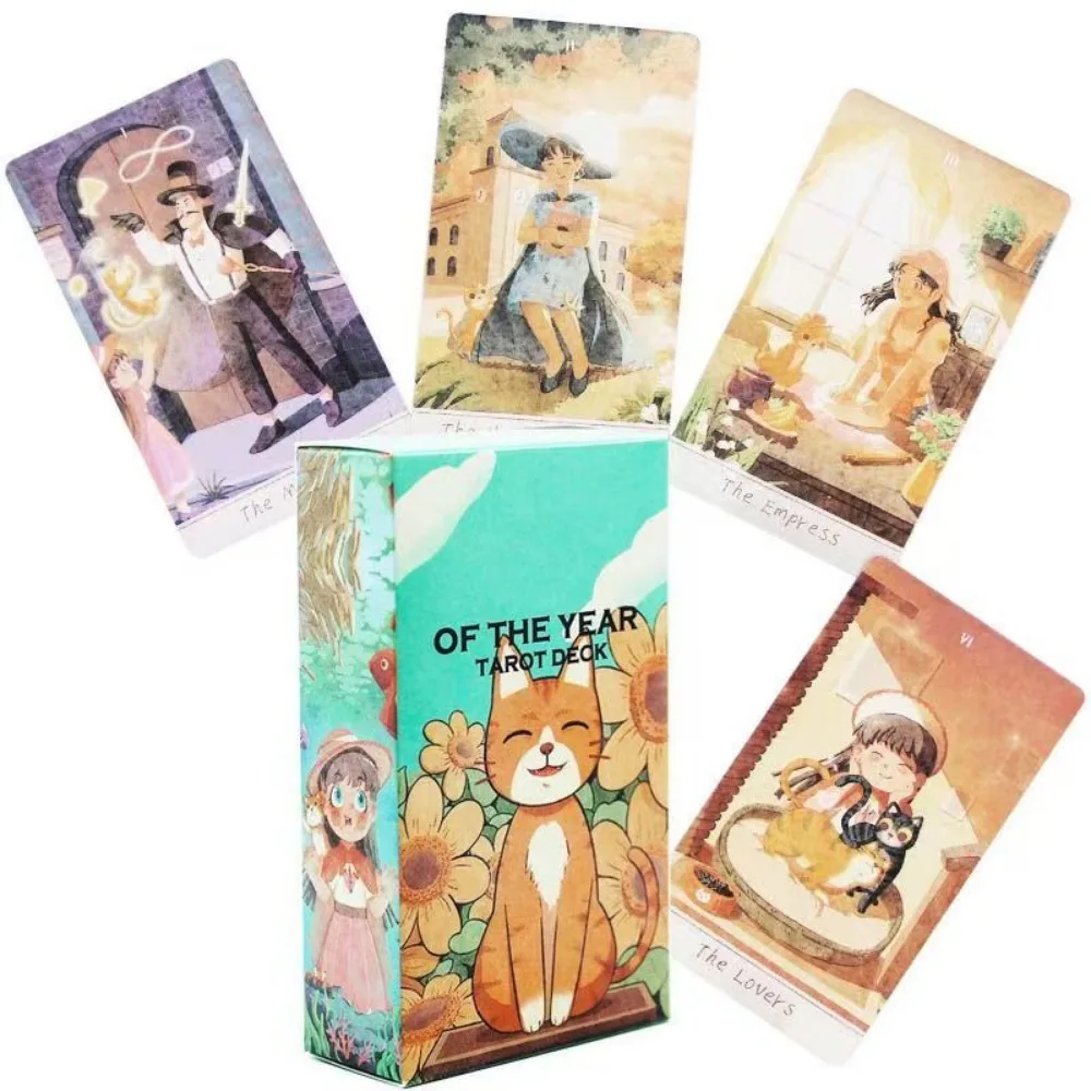 

MIRASOL and CAISIE Tarot Deck 78 Tarot Cards Fortune Telling Game 10.3*6cm