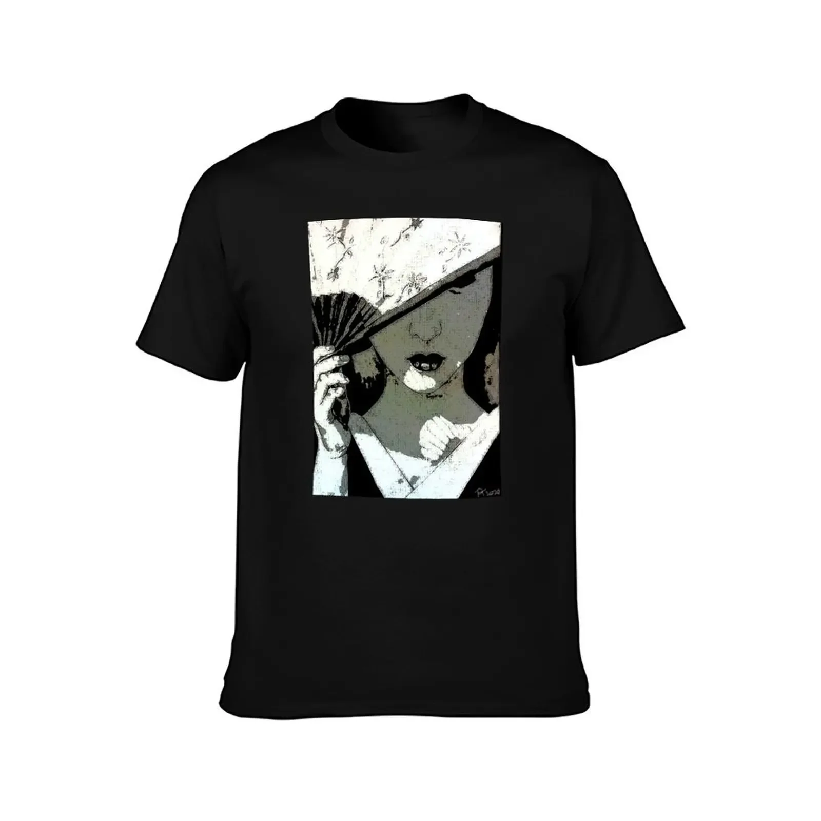 Shy Geisha T-Shirt animal prinfor boys anime figures tees heavy weight t shirts for men