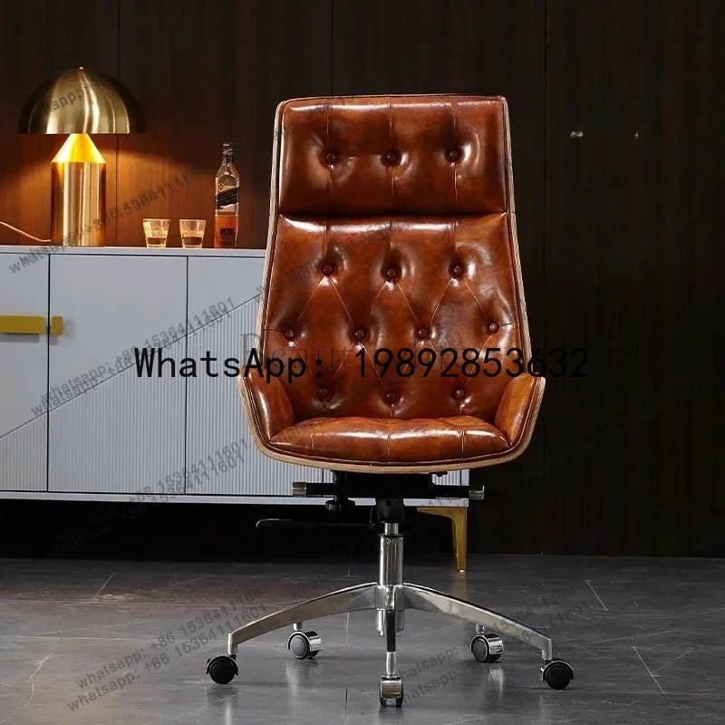 FF Luxury Durable Office Chair Ergonomic Computer Solid Executive Comfy Office Chair Comfortable Wheels Metal Muebles Furniture