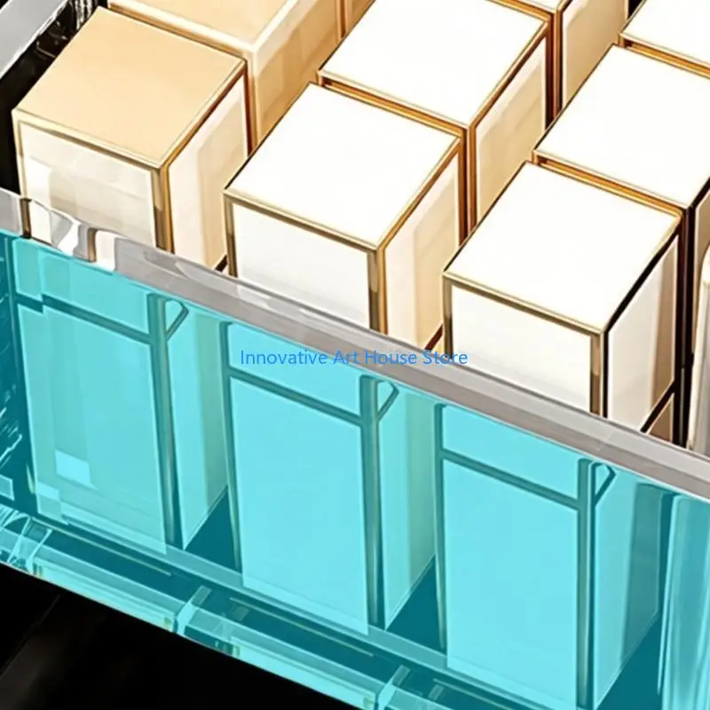 E1PC Space Saving 3 Tiers Rotating Storage Rack Clear Storage Organizers for Pharmaceuticals Bottles and Pills Boxes