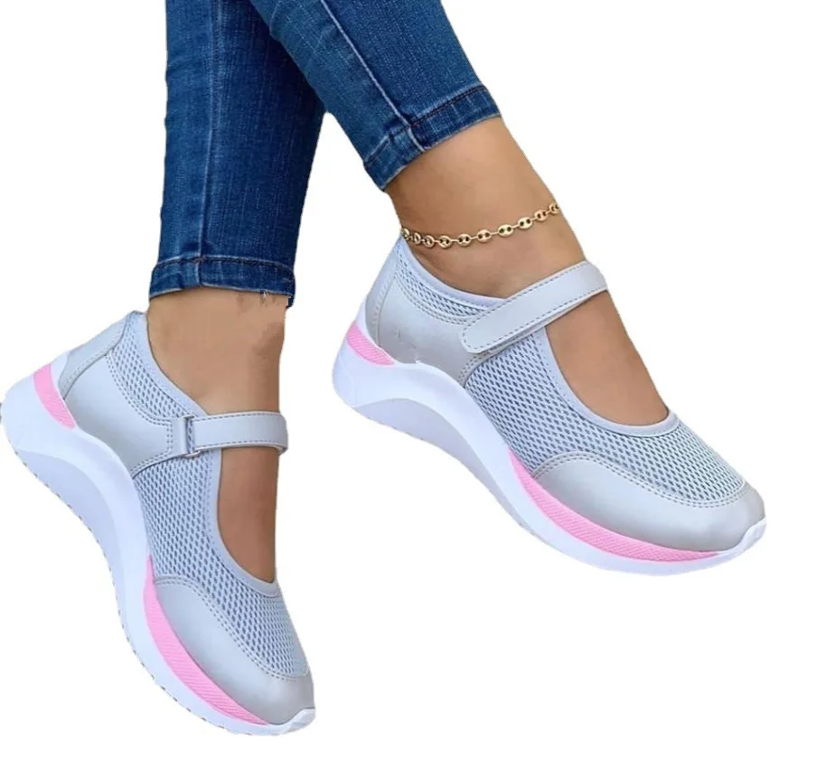 Zapatillas Mujer Sneakers Trendy Mesh Platform Socks Hollow Out Sandals Shoes Tenis Feminino Breathable Sports Shoes Women