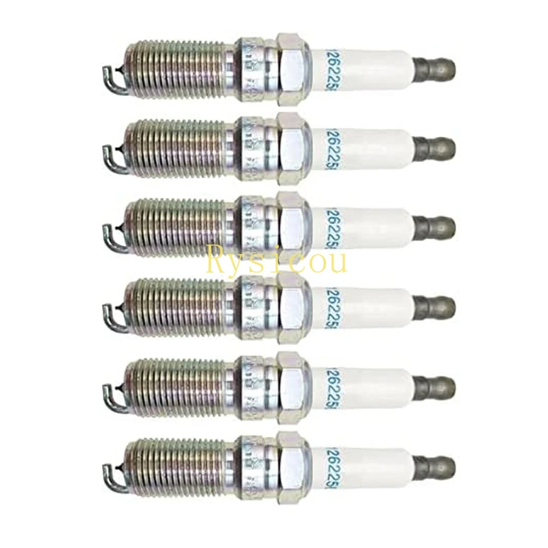 6PCS  Iridium Spark Plugs 12622561 For B-uick Chevrol-et Camaro-Cadillac CTS ATS SRX GMC Saturn Opel Vauxhall 41-109