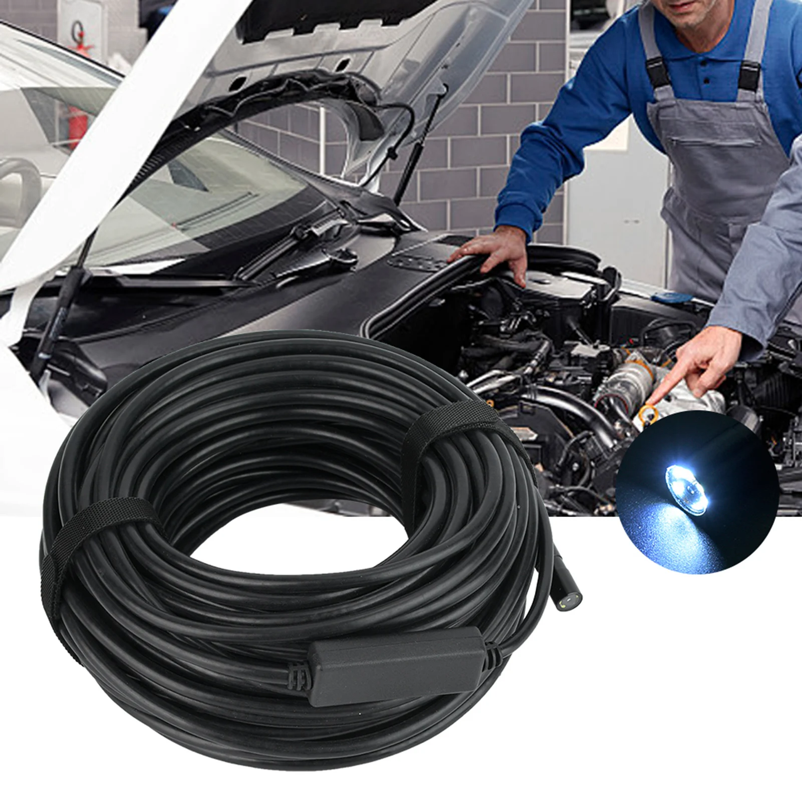 

Эндоскопическая камера HD USB-20M-8.5HD 3-в-1 промышленная с 6-8 светодиодами, водонепроницаемая, для авторемонта