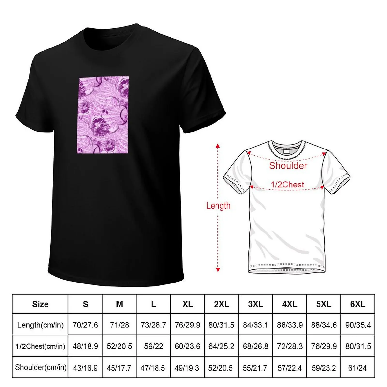 Music and Flower Fans - Music and Flowers in Harmony T-Shirt cute tops vintage t shirt for men