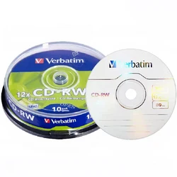 CDRW 디스크 재기록 가능 CD CD-RW 디스크, 700MB 8-12X, 10 개