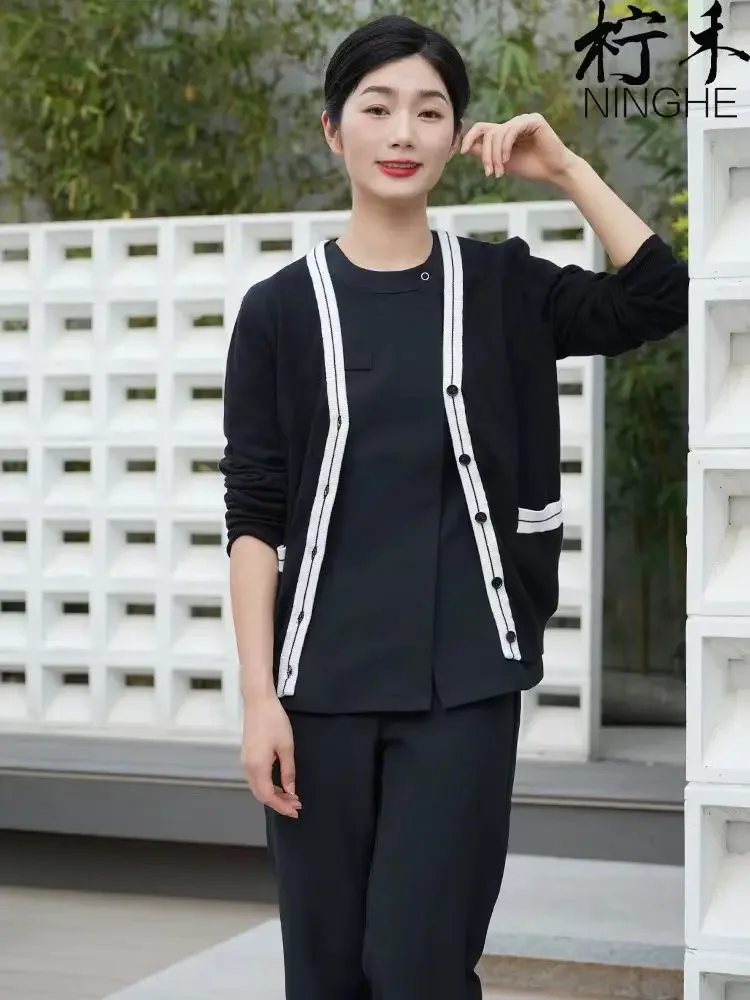 New Beauty Agency Work Clothes High Quality Beauty Salon Women Summer SPA Uniform Hotel Professional Short-sleeved Top and Pants