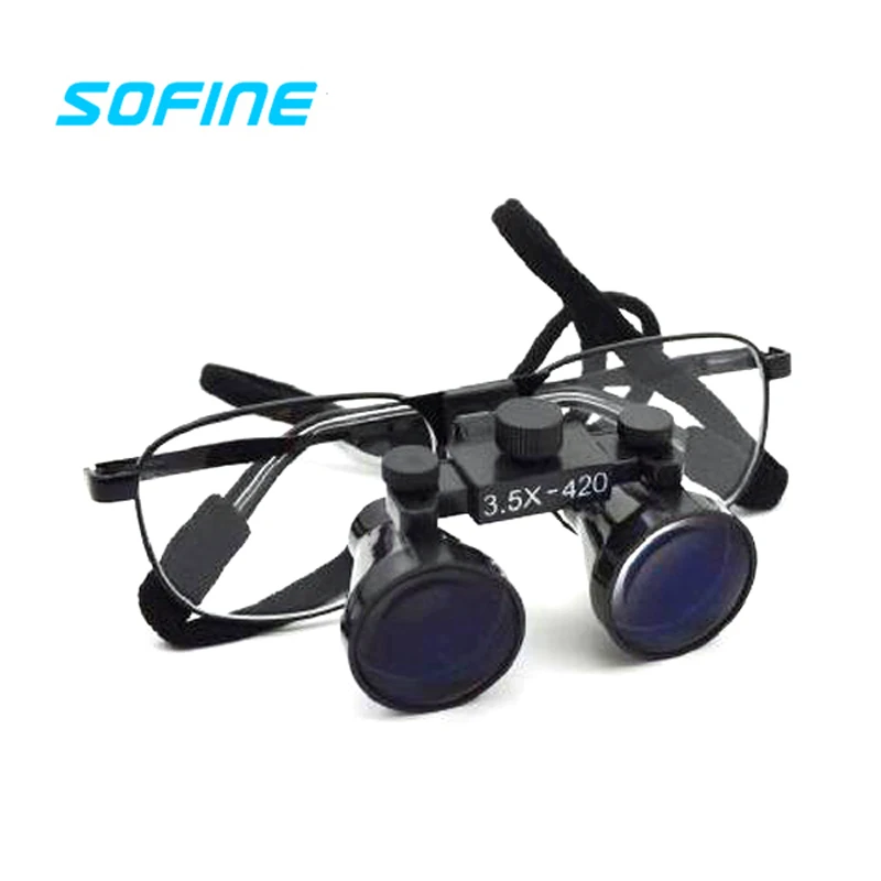 Medical Magnifying Glasses Binocular Loupe 3.5x with LED Headlight