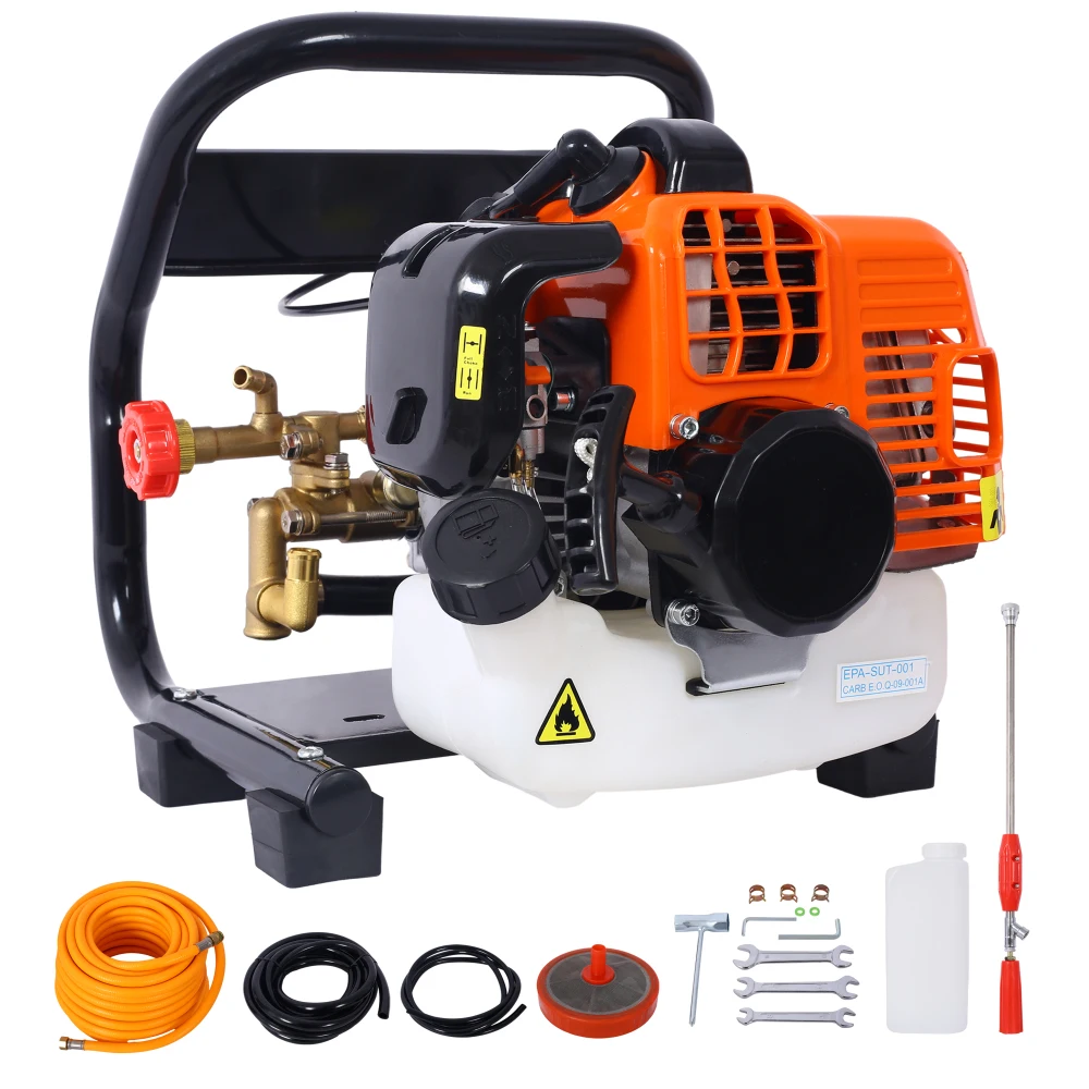 

Портативный садовый опрыскиватель 33CC, 2-тактный бензиновый распылитель-опрыскиватель 1.5HP для сельского хозяйства, ранцевый бензиновый опрыскиватель