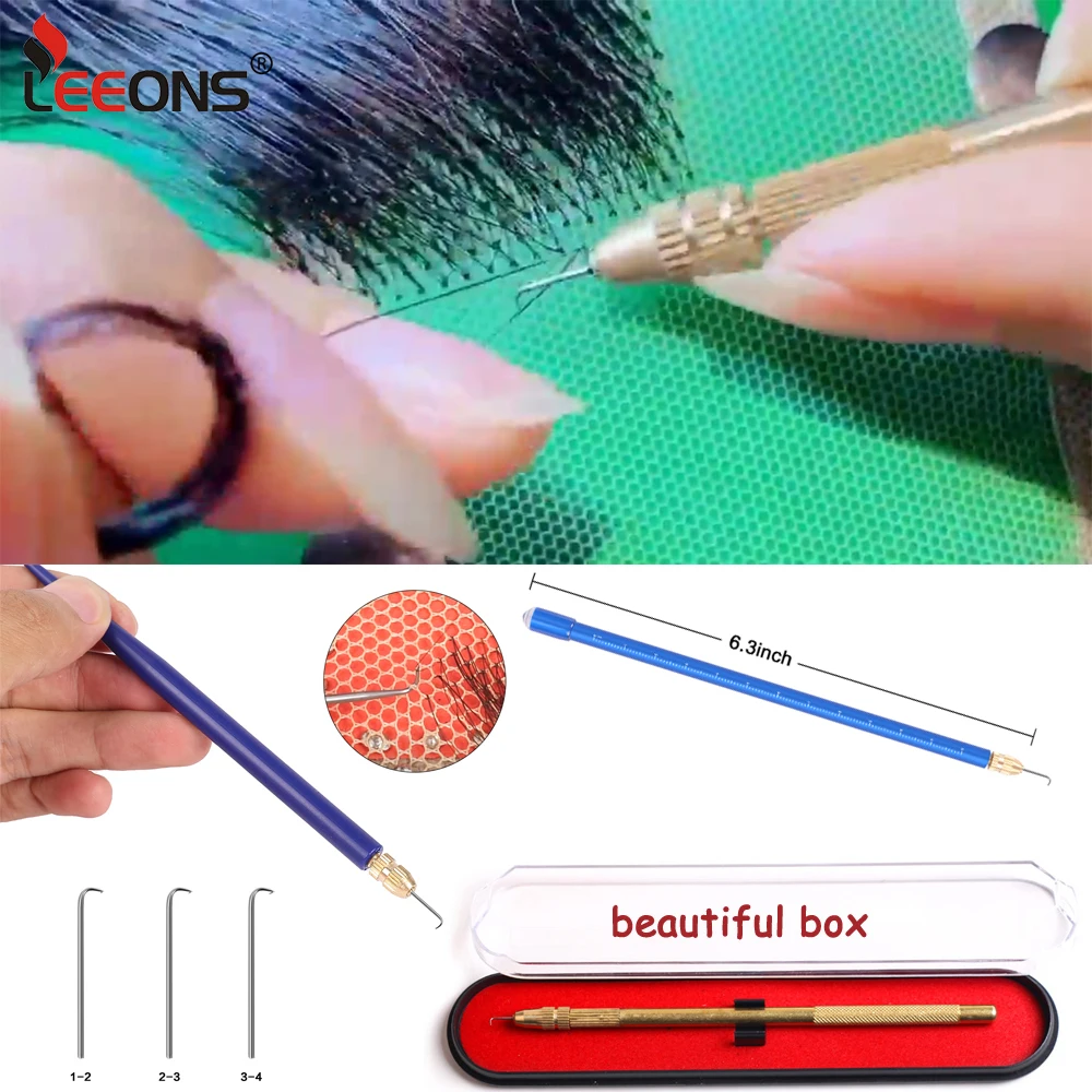 Dreadlocks Crochet Hook Ventilating Needles For Wig Making Install Kit Wig Accessories Interlocking Tool For Locs Sisterlock