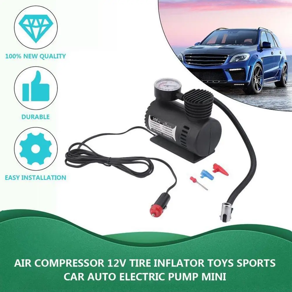 12v Auto Electric Air Pump 300psi Air Compressor Tire Mini Car Tire Inflator Auto Repair Accessories For Inflator High Qual Y3f3