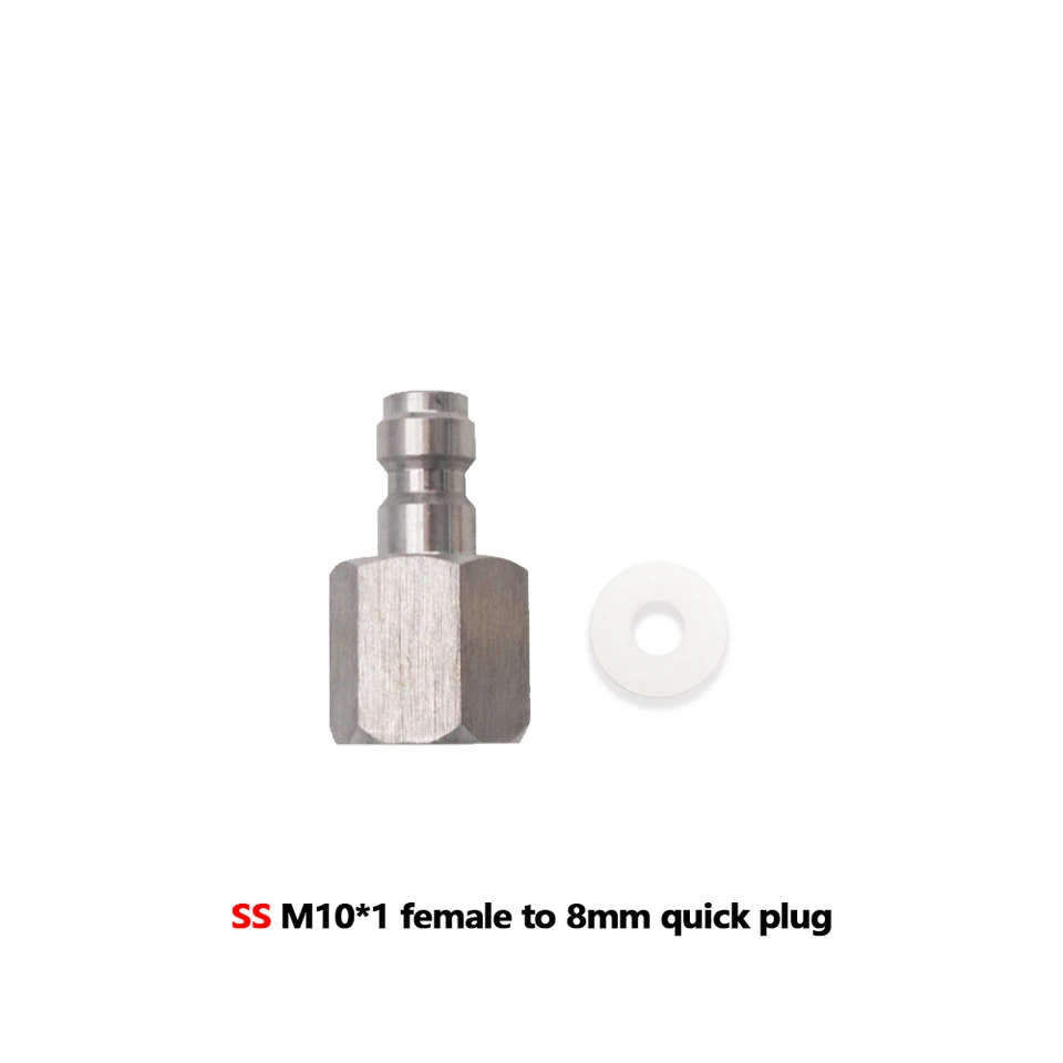 Edelstahl 8mm Doppelstecker – Quick-Disconnect Adapter Foster-Fitting Nippel Für PCP & Druckluft