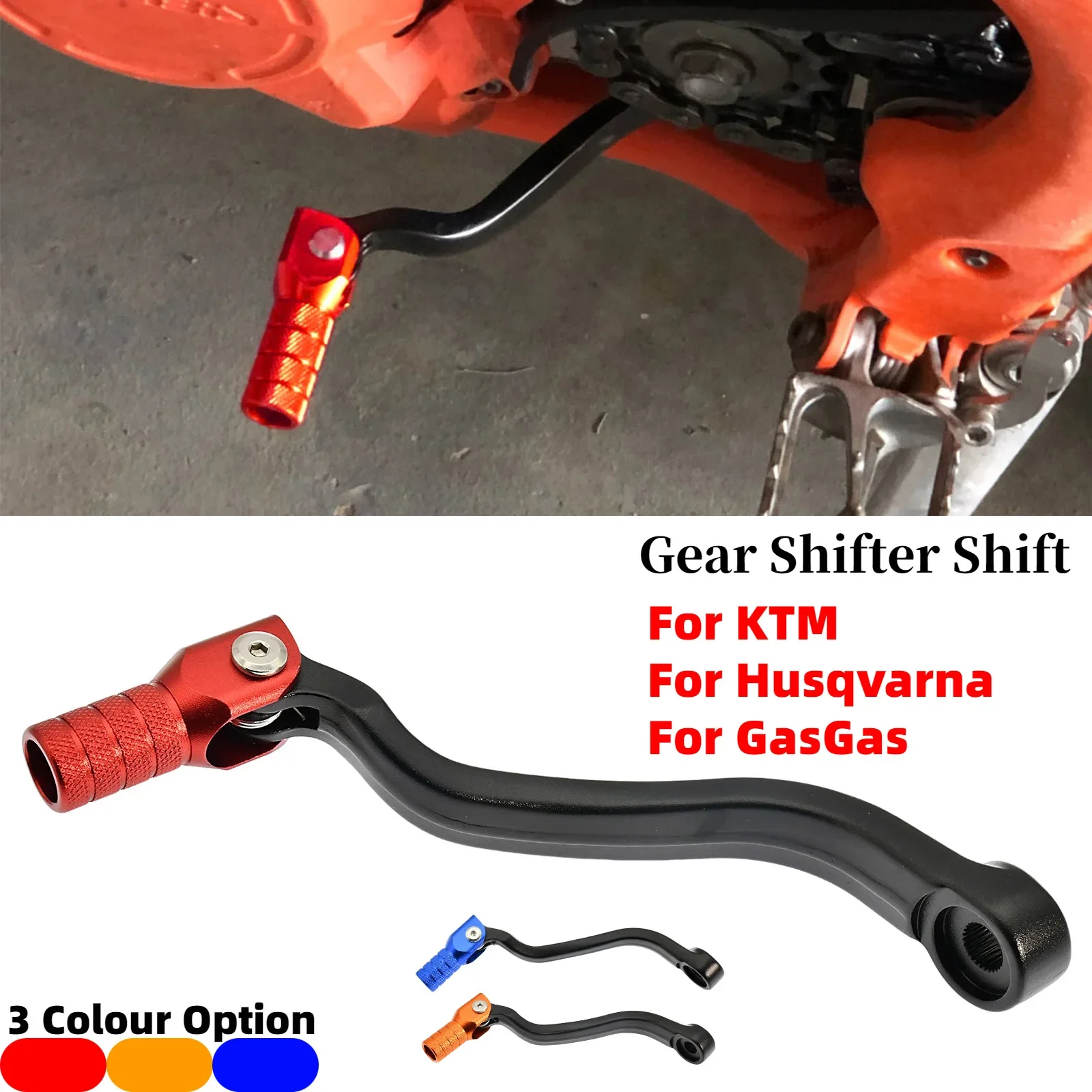 CNC Forged Gear Shift Lever For GasGas EX EC MC 125 250 300 EC300 EXF ECF MCF 250 300 350 400 450 2021 2022 2023 EXC EXCF Parts