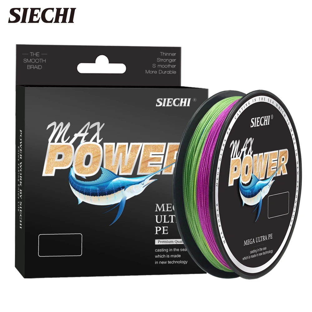 SIECHI 150M 8 Strands Multifilament Fishing line Carp Fishing 14 18 20 30 40 50 60 72 88LB Cord for fishing