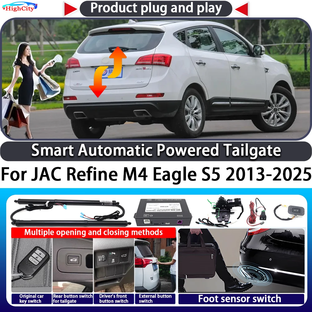 

For JAC Refine M4 Eagle S5 2013-2025 OEM Smart Automatic Powered Tailgate Key Control Trunk Lift Kit Electric Power Tailgate