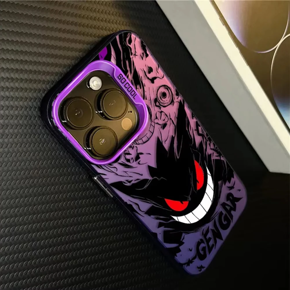 Anime P-Pokemon G-Gengar Cool Phone Case For iPhone 16e 16 15 14 13 12 11 Pro Max 7 8 Plus XR XS Max Shockproof Matte Back Cover - náhled 6