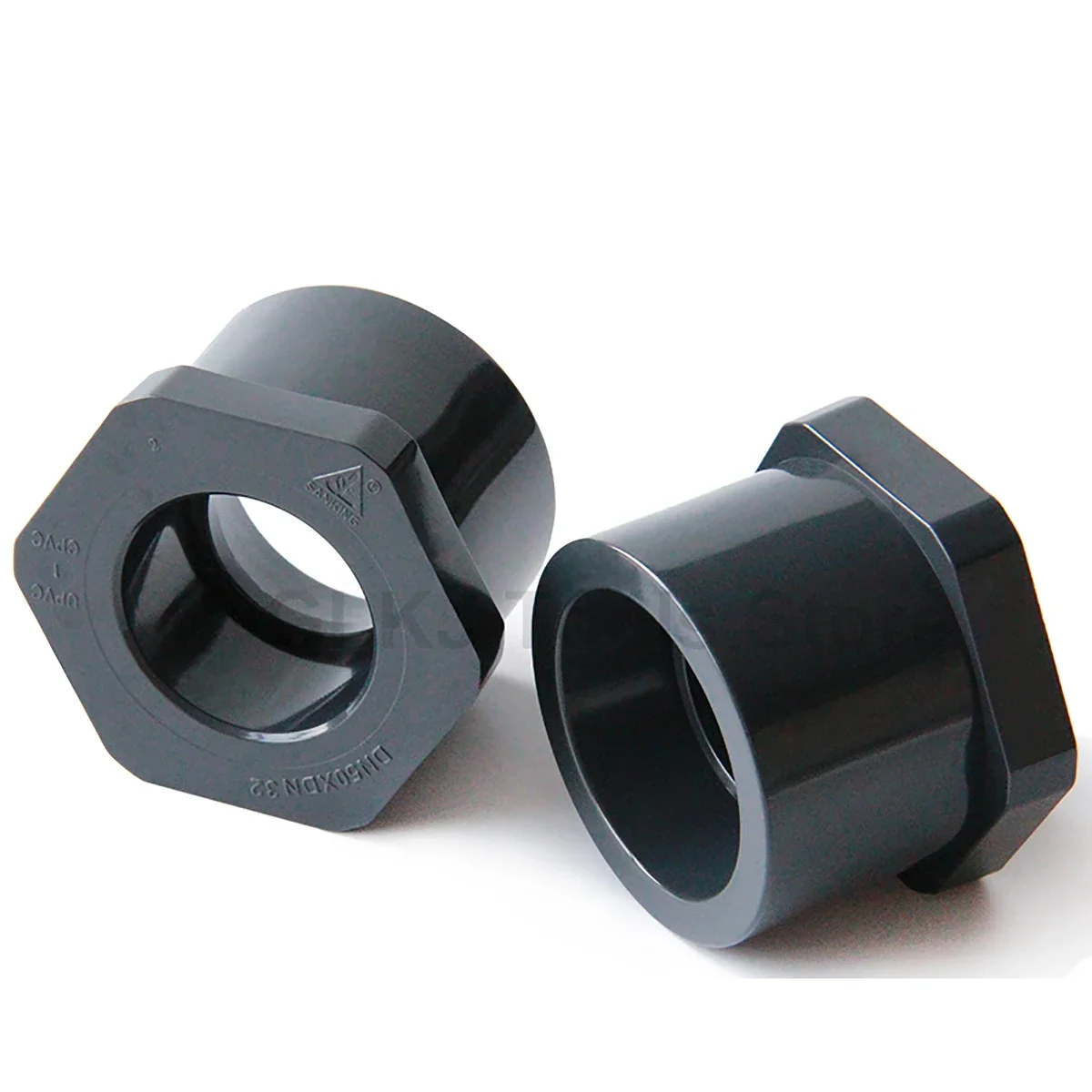 1Pc 20 25 32 40 50mm UPVC Riducendo Boccola Tubo Adattatore del Connettore di Irrigazione del Giardino PVC Raccordi Per Tubi Tubo di Plastica Giunto Accoppiatore