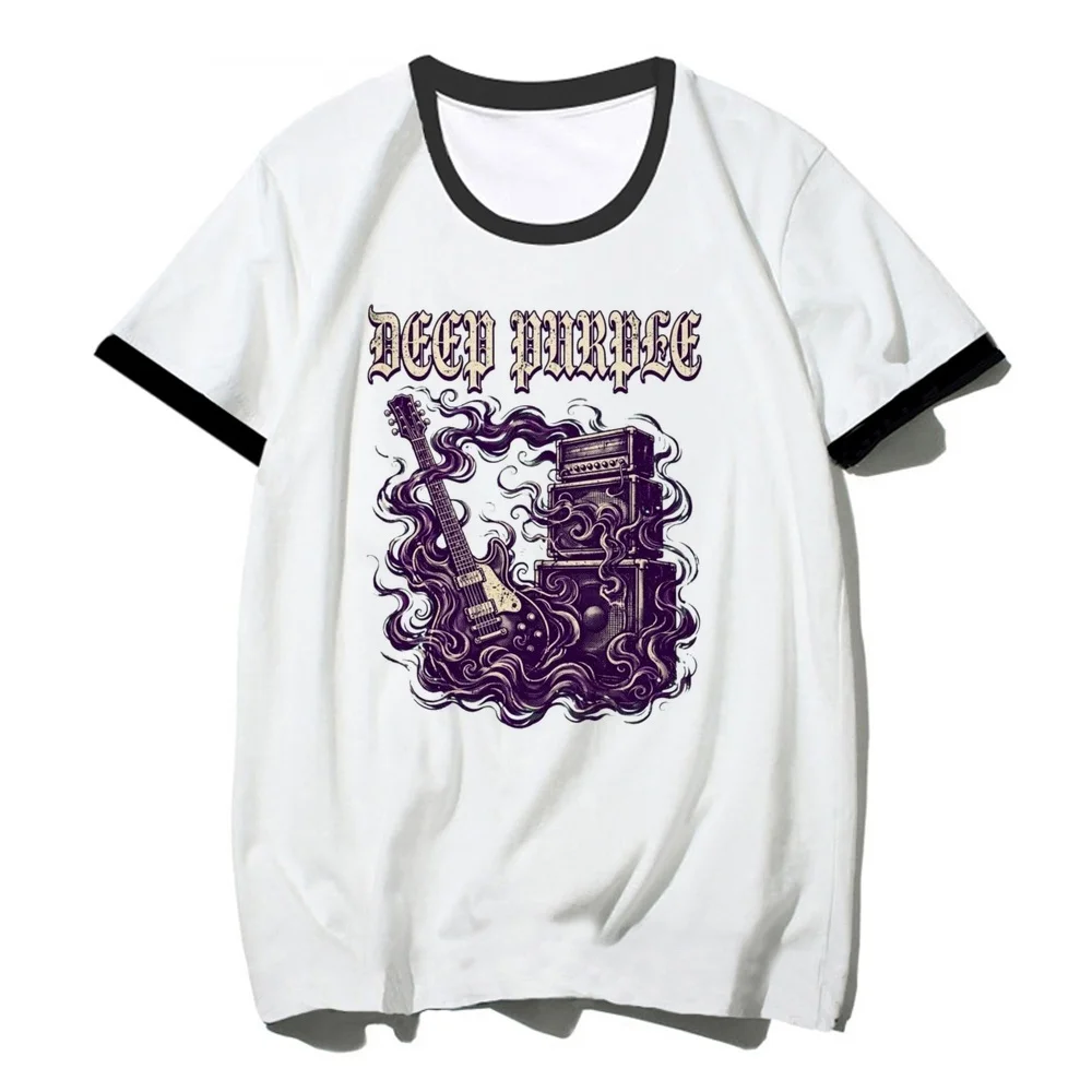 Deep Purple top tees femme cutecore alternative  gothic top tees 2000s cheap baddie anime