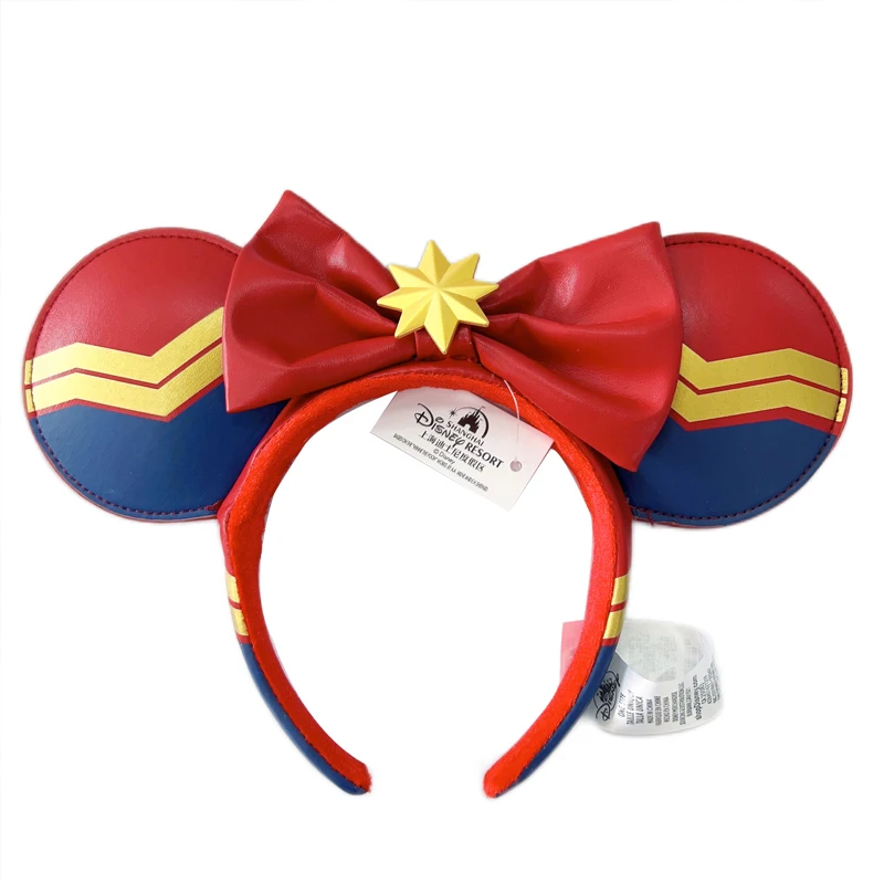 2023 Mouse Ear Headband PU Bows COSTUME Hallowmas Headband Cosplay Gift Plush Mouse Doll Girls Party Hairband