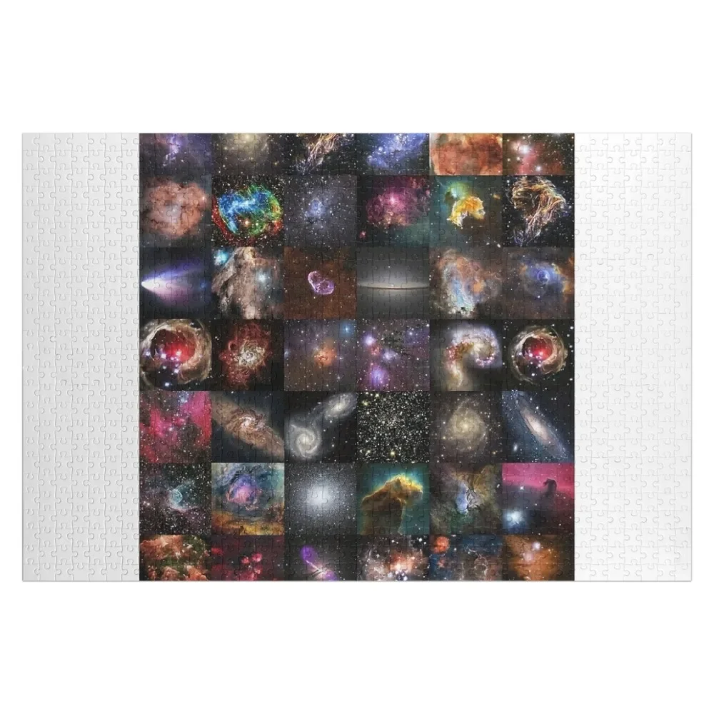 A Collage of Universe in Space Jigsaw Puzzle Adult Wooden Custom Wooden Gift Game Children Puzzle