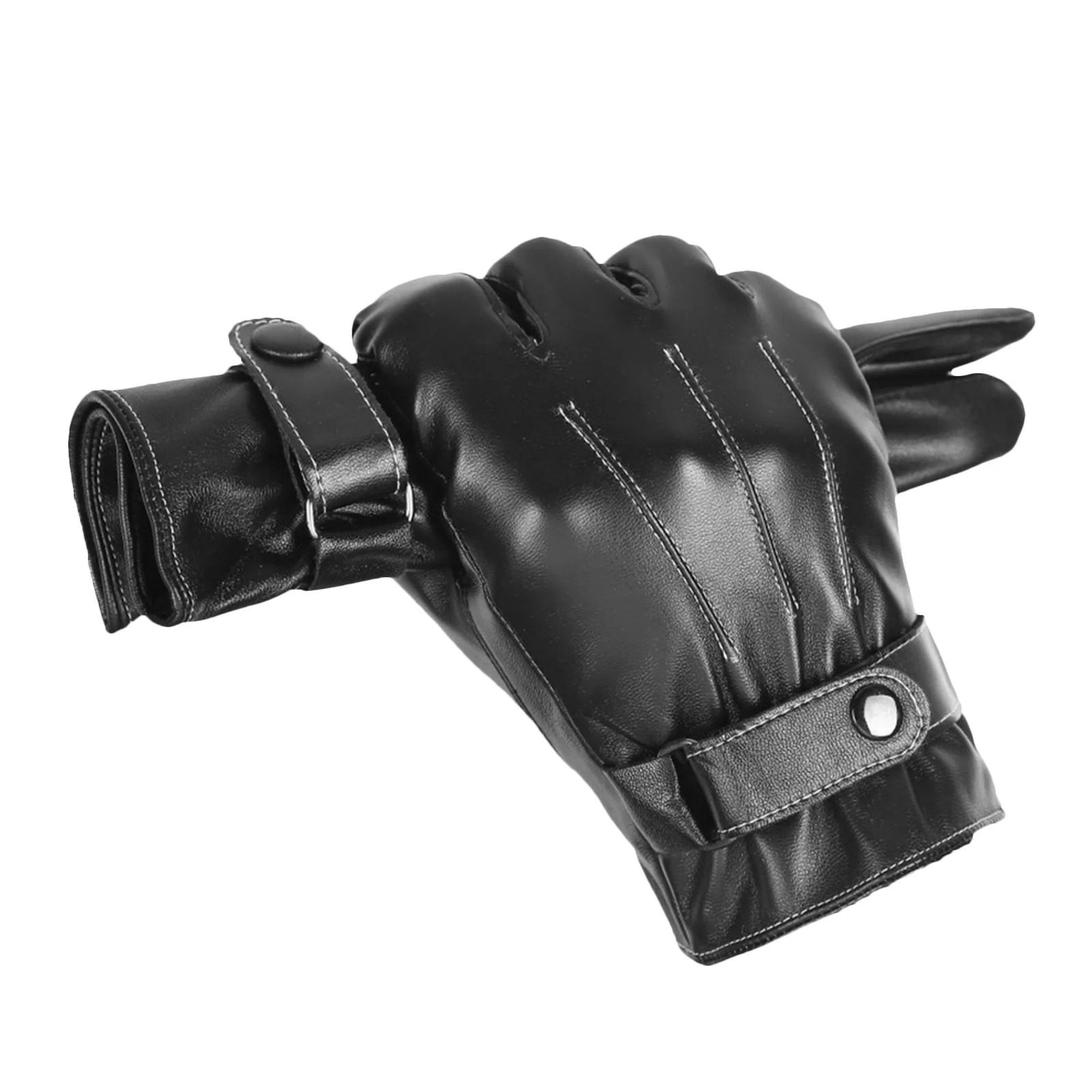

Thickened Winter Touch Screen Gloves For Outdoor Sports Warm Workout Gloves Cycling Hiking Climbing Easy On/Off Black