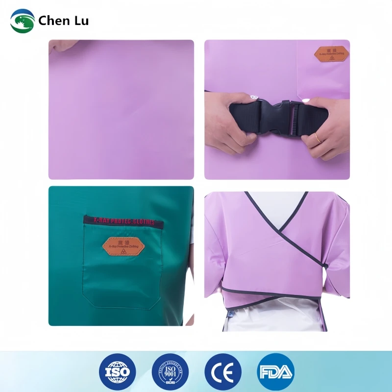 X線防護0.35/0.5mmpb超ソフト長袖鉛コート病院/研究所核放射線防護鉛服